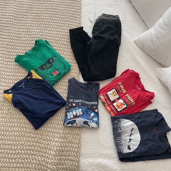Boys Cat & Jack 5 shirts and pair of pants size L 12/14 - Picture 5 of 14